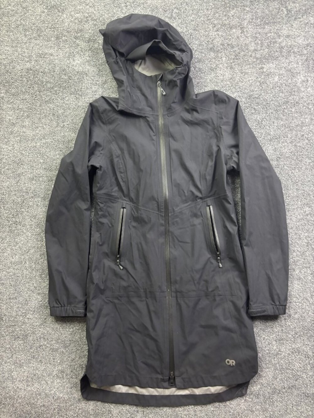 Outdoor Research Prologue Storm Trench Coat Womens XS Black Water Resistant